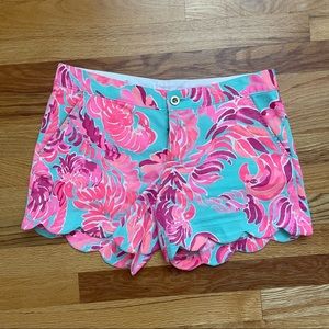 Lilly Pulitzer Buttercup Scalloped Shorts